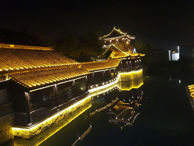 古城新姿--平博舞台灯光厂家衢州遗址公园刷新